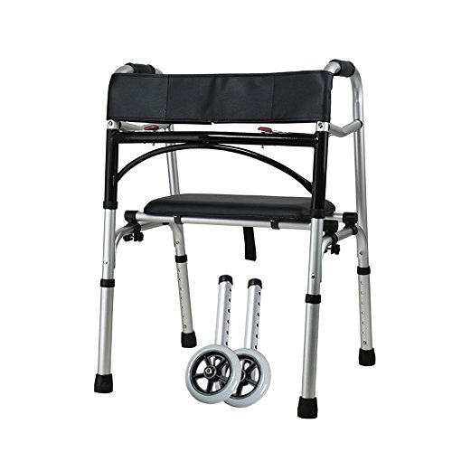Everyday walker III- Alter Mann Gehhilfe Vier Beine Mobilitätshilfe Behinderte Booster Walking Hilfsrahmen Gürtel Rad Cover