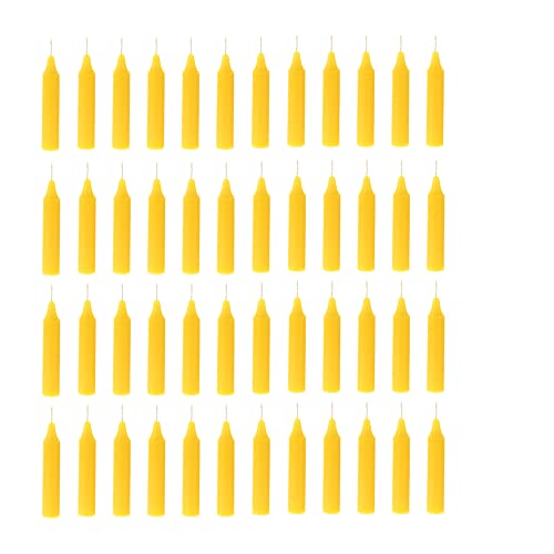 Mega Candles 48 pcs Scented Citronella Taper Candles, 4 Inch x 3/4 Inch Wax Candle, Indoor & Outdoor Use, Camping, Festivities, Events, Party Usage, Patio, Barbecue BBQ, Picnics
