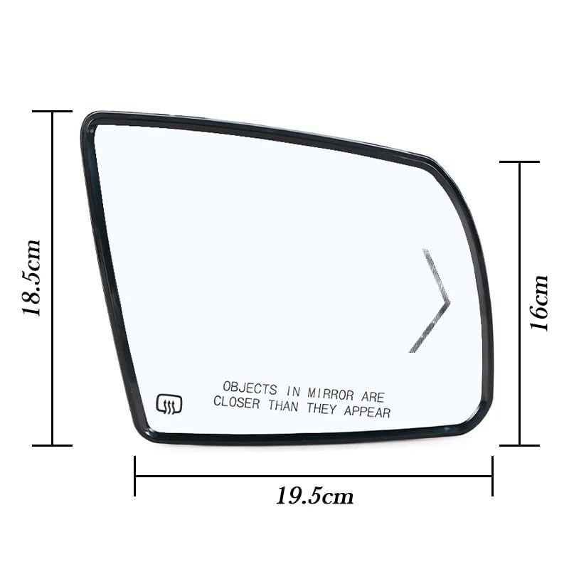 Miroir chauffant pour Tundra 2007-2020, idéal pour l'hiver