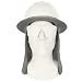 Benchmark FR Flame Resistant Hard Hat Neck Shade, Sol Shade, Lt. Gray, One Size