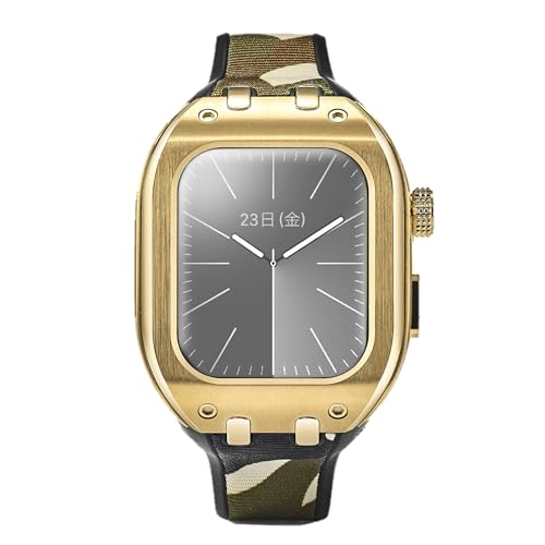 [HUMBLE RICH] ユニセックス 腕時計 ハンブルリッチ SPORT スポーツ WBB0289-003-A Apple Watch ケース 9/8/7対応 - SPORT WBB0289-003-A 41mm ゴールド文字盤 ステンレススチール（イエローゴールドＰＶＤ） [並行輸入品]