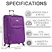 FLYMAX 32" Extra Large Super Lightweight 4 Wheel Suitcase Luggage Expandable with Wheels Purple