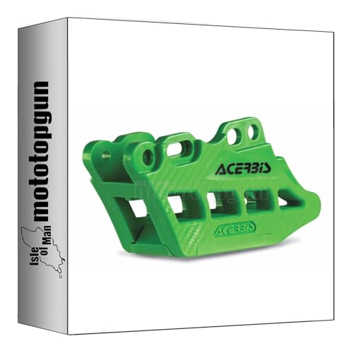 Guía de cadena Acerbis verde de alta resistencia para Kawasaki KXF 450