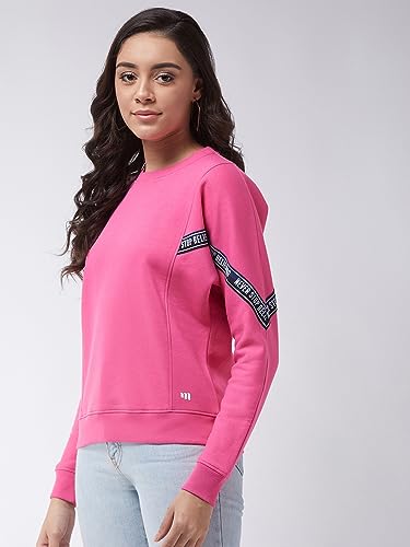 Image of Modeve Women Magenta Printed Sweatshirt for Winter