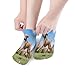 VstaDank Poodles Dog Ankle Socks 5 Pairs Fashion Invisible Low Cut Sock for Adult Casual Short Sock Soft Cozy No Show Socks