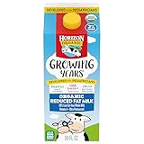 Horizon Organic Growing Years 2% Milk, High Vitamin D Reduced Fat Milk for Growing Kids with DHA Omega-3, Choline, and Prebiotics, 59 fl oz Carton​