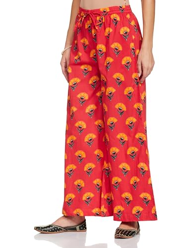 Image of Amazon Brand - Myx Women's Relaxed Fit Mid Rise Palazzo (Available in Plus Sizes)