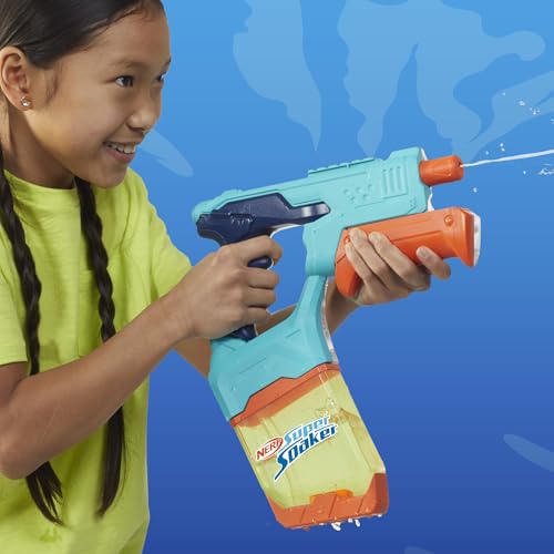 Nerf Super Soaker Dunk-Fill Wasserblaster 2er-Pack, einfaches und schnelles Befüllen des 300 ml-Tanks, Wasserspielzeug für spannende Schlachten im Doppelpack, Outdoorspiel für Kinder ab 6 Jahren