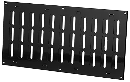Steinberg14 Black 400x200mm / 16x8 inch Adjustable Sliding Hit and Miss Ventilation Grille - Metal Air Vent Cover - Image 3