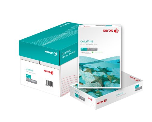 Xerox 003R96603 Premium Farblaser-Papier Druckerpapier ColorPrint Din A3, 120 g/m², Karton mit 4 Pack a 500 Blatt, weiß