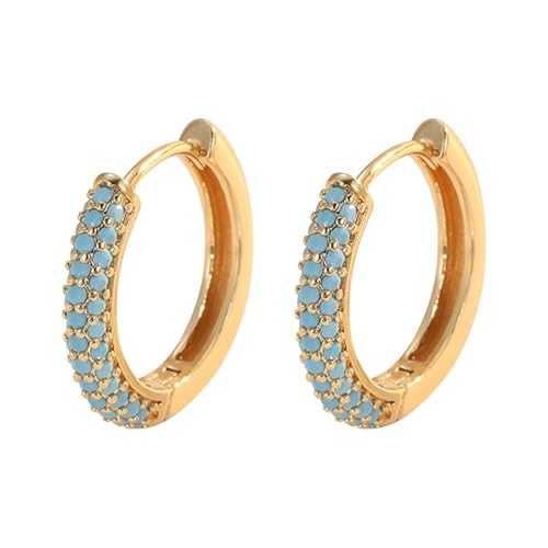 Pendientes de aro hipoalergénicos de plata de ley 925 para mujer, pequeños, dorados, para el día de la madre y el día de la madre, regalo de cumpleaños, ligeros, con perlas y lágrimas, talla única,