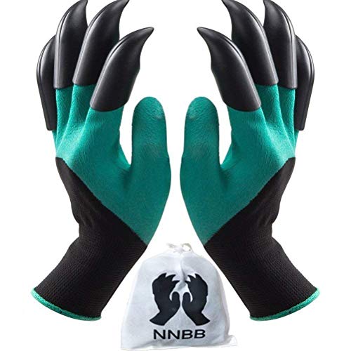 Product Image of the NNBB Garden Gloves with Fingertips Claws Quick– Great for Digging Weeding Seeding Poking -Safe for Rose Pruning Best Gardening Tool Best Gift for Gardeners (Double Claw)