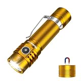 Wurkkos WK03 懐中電灯 防災 90CRI高显色 ledライト 1200ルーメン高輝度 フラッシュライト 小型 IP68防水機能 充電式 電池残量表示 停電 緊急用 夜釣り修理作業(5000K)