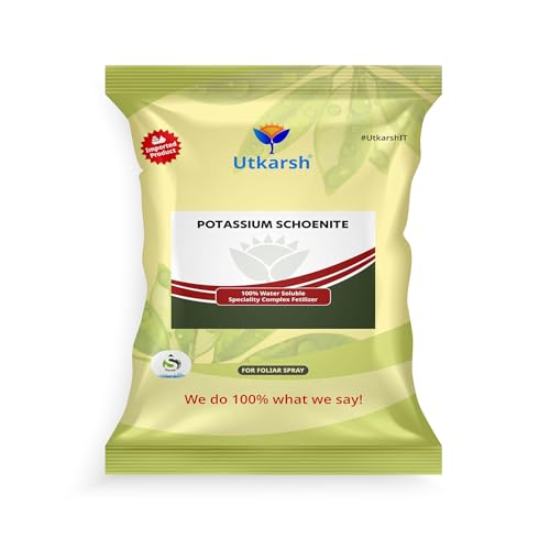 Utkarsh Potassium Schoenite NPK 00-00-23-5 Kg, Water Soluble Fertilizer – High Potassium Plant Food with Magnesium & Sulfur for Green Leaves, Fruit Development, and Stress Resistance, Pack of 1