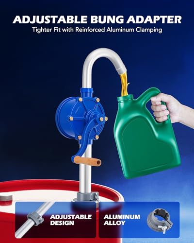 Image of OMT 55 Gallon Drum Pump, Fits 5 to 55 Gallon Drums
