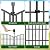 10 Panels No Dig Decorative Garden Fence Animal Barrier - 24 in (H) x 20 ft (L) - Dog Fence Outdoor for Yard, Rabbits and Small Pets - Tall Rustproof Metal Wire Fencing Border for Garden and Patio