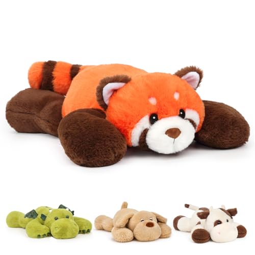 Weighted Red Panda Stuffed Animal Soft Weighted Plushes Cute Red Panda Plush Toy Birthday for Boys Girls Kids Adults (20" 3.3 lbs)