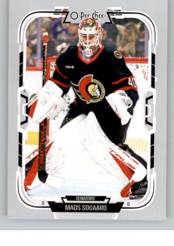 2025-26 O-Pee-Chee #59 Mads Sogaard Ottawa Senators Official Hockey Card in Raw (NM or Better) Condition
