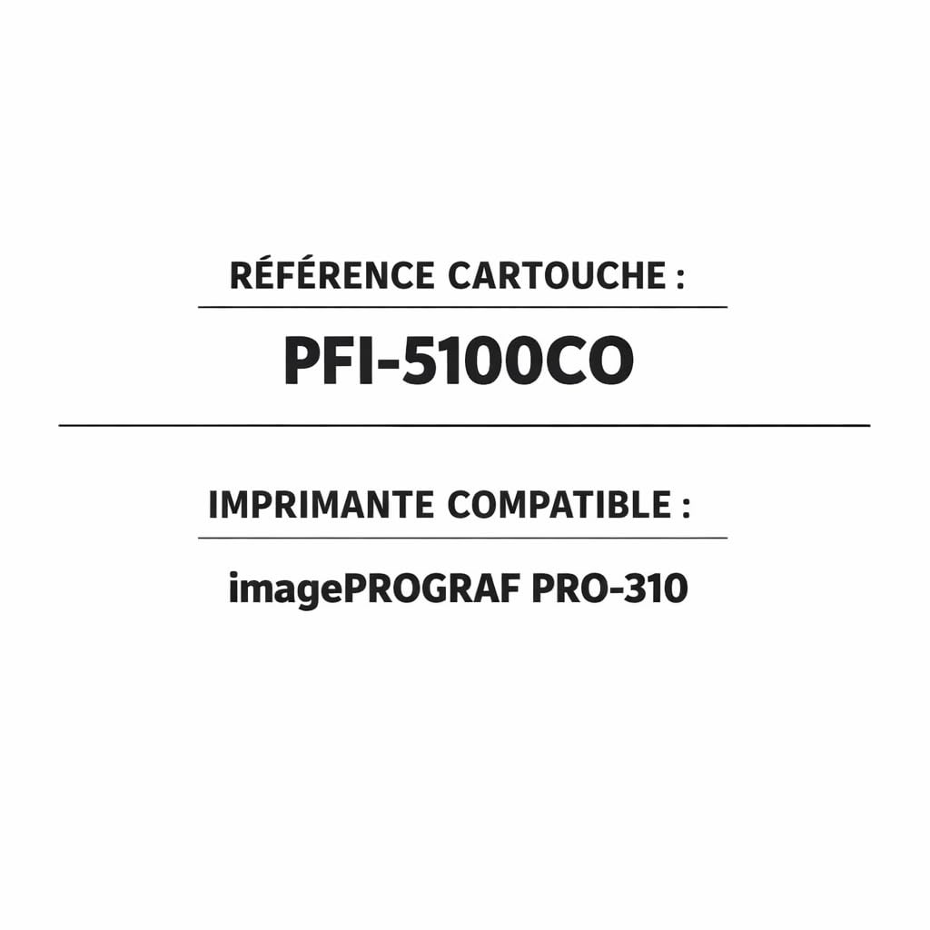 PREMIUM CARTOUCHE Pack de 10 Cartouches Compatible avec imagePROGRAF PRO-310, PFI-5100 Multicolore (Noir, Cyan, Magenta, Jaune, Gris, Rouge, Photo Cyan, Photo Magenta), Encre Pigmentée