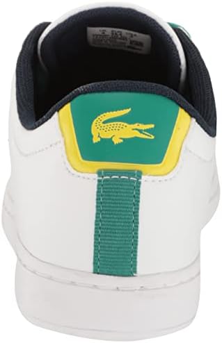 Lacoste Kids Carnaby Sneaker, WHT/GRN, 4 US Unisex Toddler | Image 2