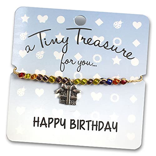 A TINY TREASURE FOR YOU...HAPPY BIRTHDAY! Bracelet, Acrylic