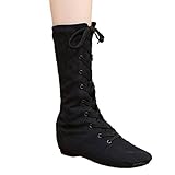 LINNUO Gymnastik Schuhe Tanzschuhe Erwachsene Schnürschuhe Jazzschuh Jazzschuhe Sportschuhe