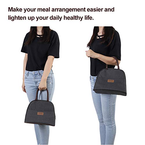 Buringer Reusable Insulated Lunch Bag Cooler Tote Box With Front Pocket Zipper Closure For Woman Man Work Picnic Or Travel (Gray) #TOP7