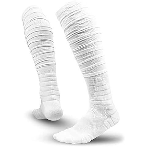 Alienjoy Extra Long Sports Socks with Ankle Support Cover
