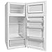 HYE Fridge Freezer - Medium Size 80/20 Top Mount Fridge Freezer, 143cm Height, 54.5cm Width, 206L Capacity, White, Suitable For Apartments & Families - RF01TMF206W03