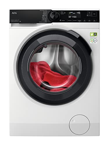 AEG WiFi Waschmaschine, Serie 9000 mit AbsoluteCare, SoftWater – Wasservorenthärtung, ProSteam – Auffrischfunktion, 9,0 kg, Leise, Mengenautomatik, Nachlegefunktion, 1400 U/min, LR9W75490