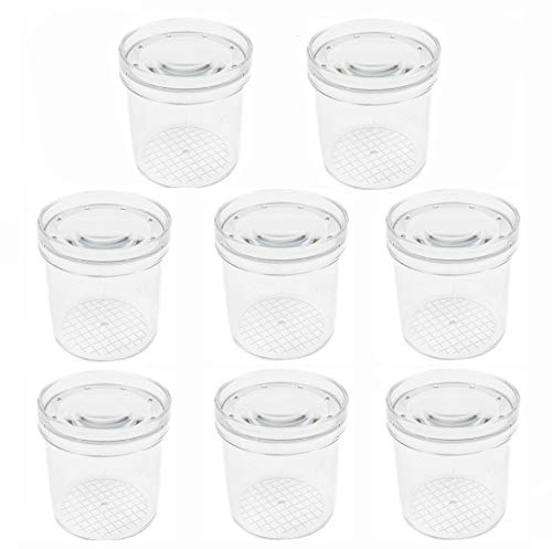 SimpleSS 8 Pieces Bug Viewer Critter Insect Cage Magnifying Insect Box Bug Magnifier Container Bug Catcher Cage, Science Nature Exploration Tools