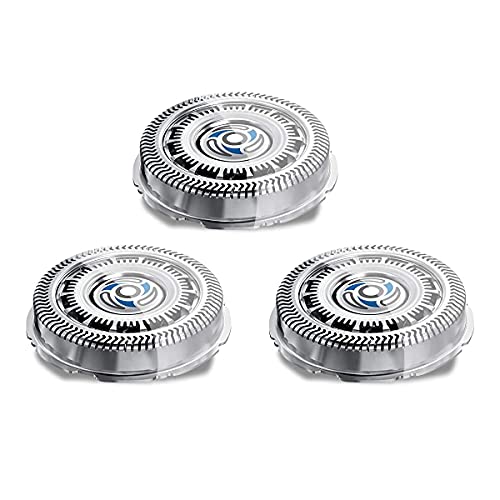 SH70/50 Replacement Head for Series 7000,Fits S7370, S7371 & S7720 Electric Shavers,3X Rotary Cutting Head,3 Shaving Heads Per Packaging（New）