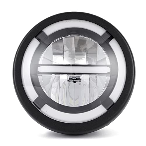 Phare LED de moto 6.5 pouces étanche avec grille antibrouillard pour rouler de nuit