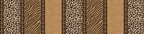 Masterplay 3-Piece Fine Animal Print Oversize (100" X 95") Quilt Set, Bedspread Coverlet Queen Size Bed Cover (Leopard Tiger Brown Black Stripe) #TOP4