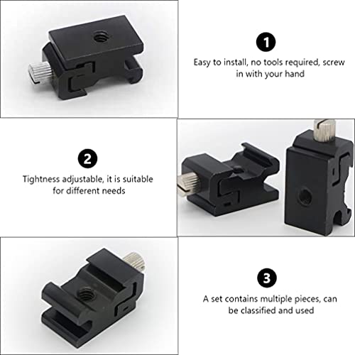 OSALADI Adaptador de montagem Cold Shoe suporte de sapata fria 1/4 adaptador de montagem para tripé