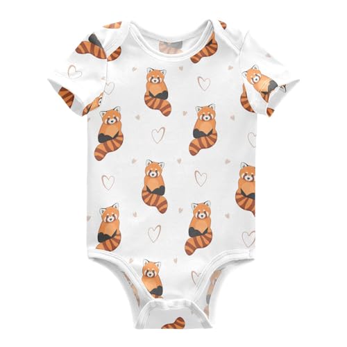 Image of Ollabaky Unisex Baby Bodysuits Short-Sleeve Cotton Baby Clothes for Girls Boys 0-24 Months