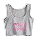 Butt Slut Heart T-Shirt Inappropriate Mature Sexual Humor Anal Sex Lover Crop top Grey