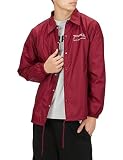 [スラッシャー] メンズ コーチジャケット (スケートグラフィック) [ TH89150C / TheNewReligionWorldWide ] 定番 BURGUNDY XL