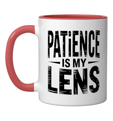 Pinhole Ceramic Mug Red/White