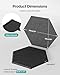 18 Pack Hexagon Acoustic Panels, Self-Adhesive Soundproof Wall Panels, High Density Acoustic Wall Panels, Sound Proofing Panels for Walls, Office, Reccording Studio, Ceiling 12