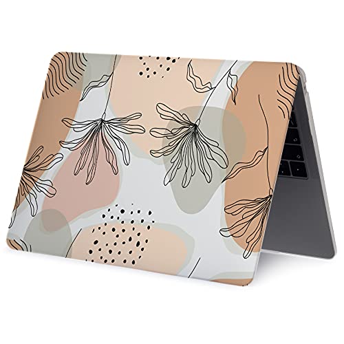 Lanbailan Laptop Plastic Hard Shell Protective Case, Compatible For New Macbook Air 13 Inch 2020 2019 2018 Release A2337 M1 A2179 A1932 Retina Display With Touch Id & Keyboard Cover, Aesthetic Flower #TOP3