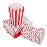 ABOOFAN 40 Piezas Caja de Unidades para y Snacks Papel Resistente y Grasa Diseño Apilable para Fiestas Cine y Cumpleaños para Patatas Fritas y Dulces