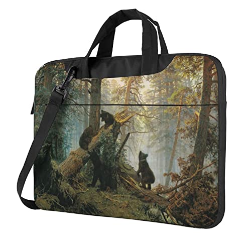 Sacoche ordinateur 14 pouces anti choc sac bandoulière ours