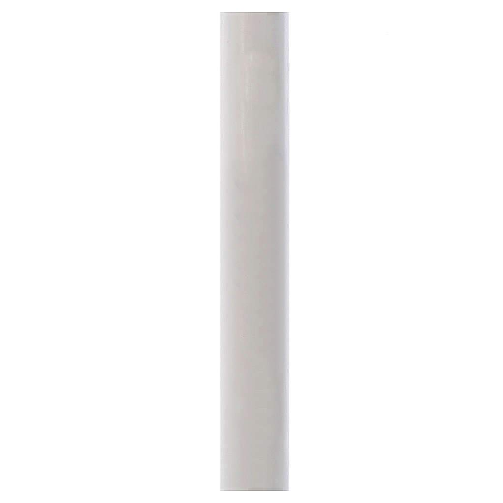 Holyart Candele, ceri, ceretti: Cero Pasquale bianco, 80 x 1200 mm (3.15 x 47.28 inc.)