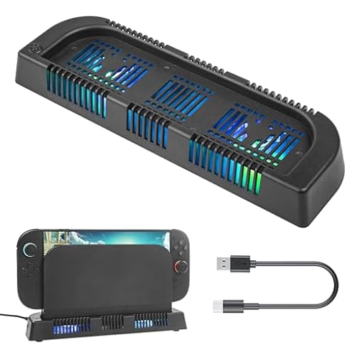 Ventilateurs de Refroidissement pour Switch 2,Ventilador Doble Con Iluminación Rgb,extra USB Extensión,Support Vertical Avec 2 Vitesses de Ventilation Réglables | Ya disponible en tu tienda friki favorita! En mundofriki.es! Ventilateurs de Refroidissement pour Switch 2,Ventilador Doble Con Iluminación Rgb,extra USB Extensión,Support Vertical Avec 2 Vitesses de Ventilation Réglables | Ya disponible en tu tienda friki favorita! En mundofriki.es!
