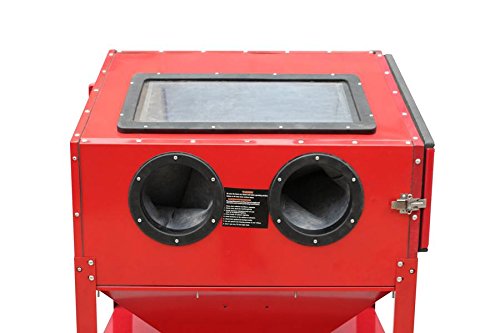 Varan Motors NESB-16D Cabina chorro de arena, microesferas, arenadora profesional con manguitos, 220 litros, con accesorios