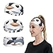 Cute Penguin Sweatbands for Men Women Sport Headbands Moisture Wicking Athletic Sweat Band Fashion Non Slip Hairband for Tennis, Basketball, Running, Gym