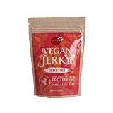 Little Jasmine Vegan Jerky, Red Chili Flavor, Plant Based Protein, Vegan Food, 7.05oz