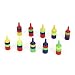uxcell 10pcs 3mm Air Tube Multicolor Striped Plastic Airstone Diffuser for Aquarium