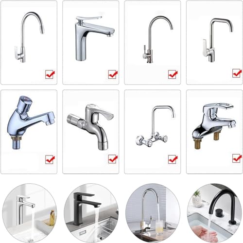 Miniatura 5 de Lmogwl 10pcs Filtro De Grifo Con Anillo De Sellado De 10 Pcs, Aireador De Grifo, Inserto De Filtro De Agua De Grifo, Piezas Accesorias De Repuesto De Grifo Para Baño, Cocina Tapones De Filtro De Grifo